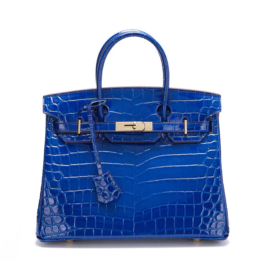 CROCO BAG  « BLUE »