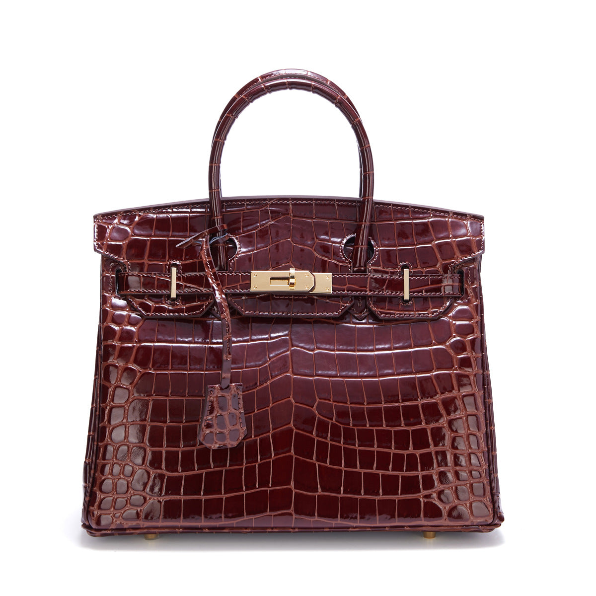 CROCO BAG BROWN